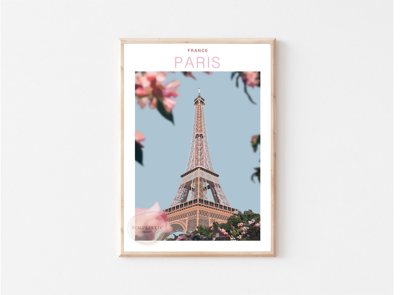 Eiffel Tower Paris France - Digital Travel Print