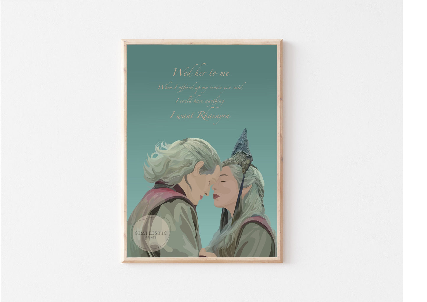 Rhaenyra & Daemon Targaryen Wedding - Digital Print